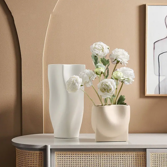 Embrace Minimalist Elegance with the Simple Nordic Morandi Ceramic Vase Ornaments - TrendyDwelling